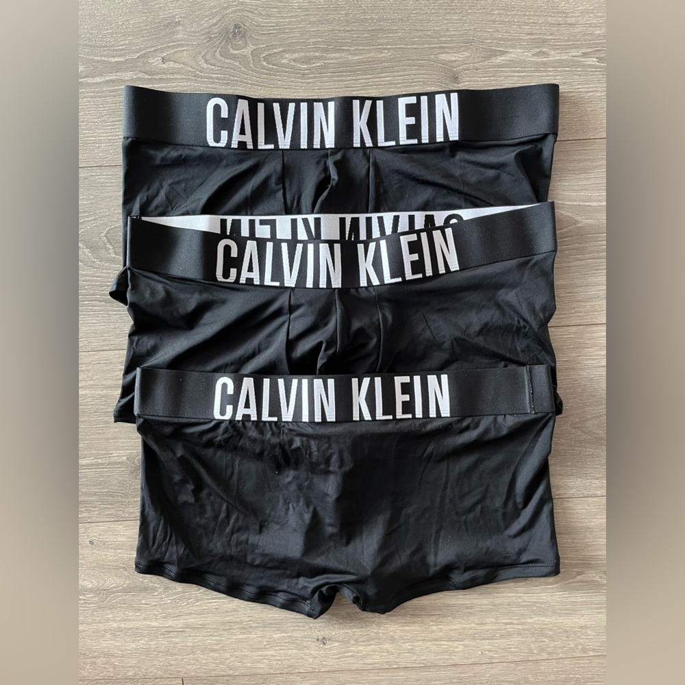 NWOT Calvin Klein 3 Pair Bundle of Intense Power Low Rise Briefs Size Xl Black - Picture 2 of 5